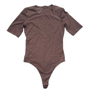 Everlane Brown Thong Bodysuit Size S